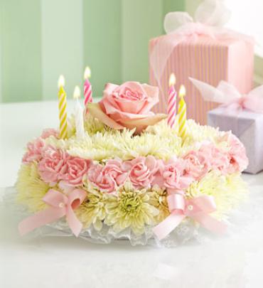 Birthday Flower Cake Pastel