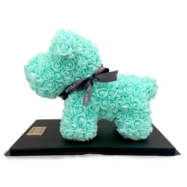 Forever Rose Bear Large Poodle Mint Green