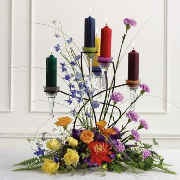 Candelabra Altar Arrangement