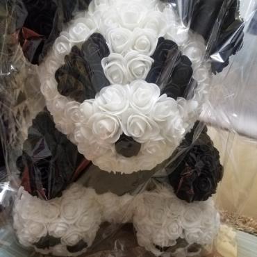 Forever Rose Bear Panda Edition Large