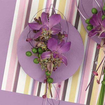 Dendrobium and Green Berry Boutonniere