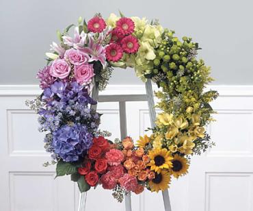 Multi-Color , Multi-Bloom Wreath