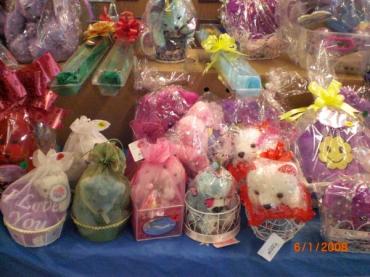Assorted Mini Plush in Designer Baskets