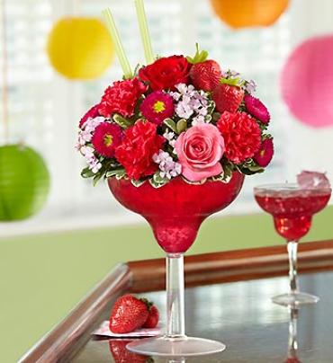 Strawberry Floral Margarita