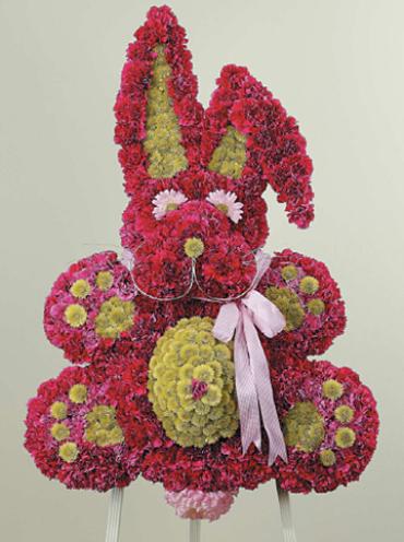 Bunny Rabbit Funeral Arrangement