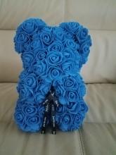 Forever Rose Bear Royal Blue Collector\'s Size
