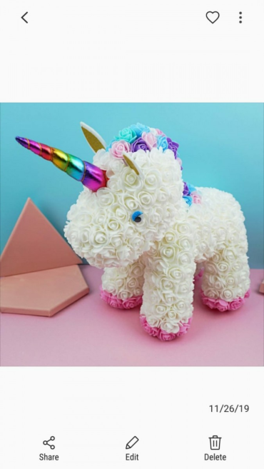 Special Edition Forever Rose Bear Unicorn