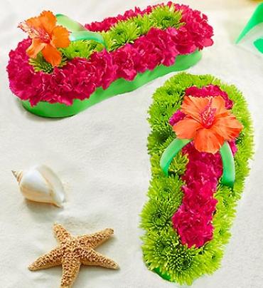 Fresh Flower Flip Flop