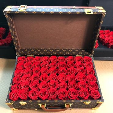 Forever Love Roses That Last A Year Deluxe Suitcase