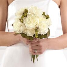 Classic Clutch White Bridal Bouquet