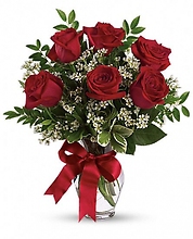 Thoughts of You Bouquet with Red Roses - Deluxe