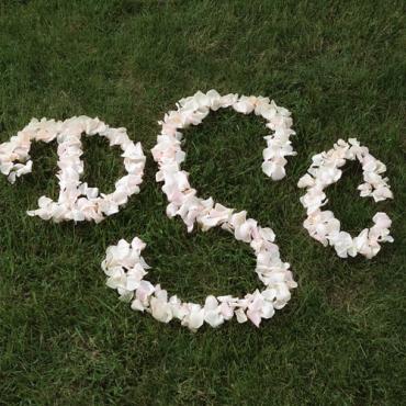 Rose Petal Lawn Monogram