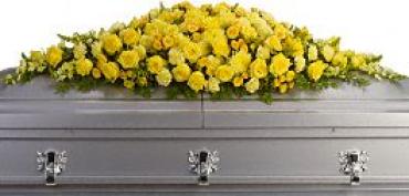 Golden Garden Casket Spray