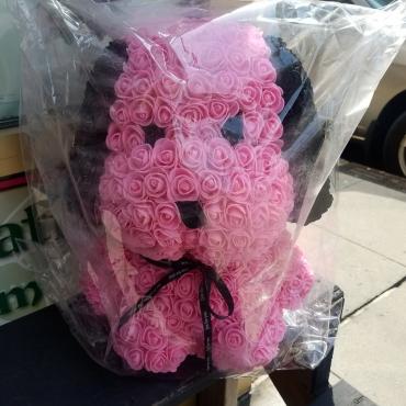Forever Rose Bear Pug Edition Pink