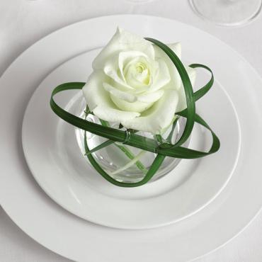 Individual Flower at Place Setting