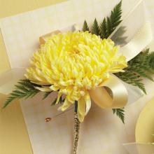 Yellow Chrysanthemum Boutonniere