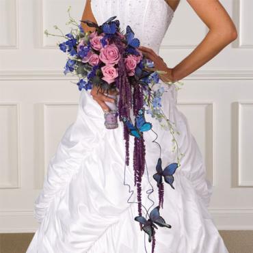 Butterfly Cascade Bridal Bouquet