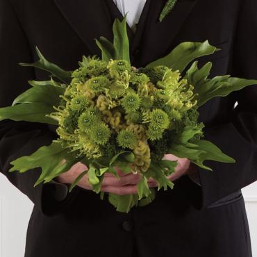 Groom Same Sex Marriage All Green Bouquet