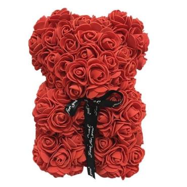 Forever Rose Bear Red Collector\'s Size