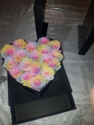 Forever Roses That Last A Year Heart Edition Rainbow