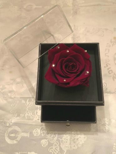 Forever Love Rose That Lasts/Year Individual Dramatic Red Diamon